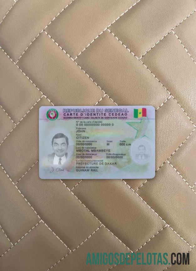 Senegal ID olhar de foto frente modelo